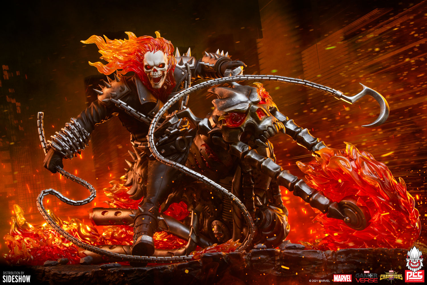Marvel Ghost Rider Sixth Scale Diorama