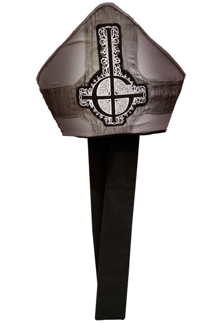 Ghost Papa Emeritus II Adult Pope Hat Accessory by Trick or Treat Studios - Collectors Row Inc.