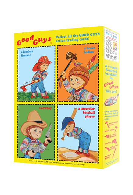 Chucky Child's Play 2 Good Guys Doll Cereal Box - Collectors Row Inc.
