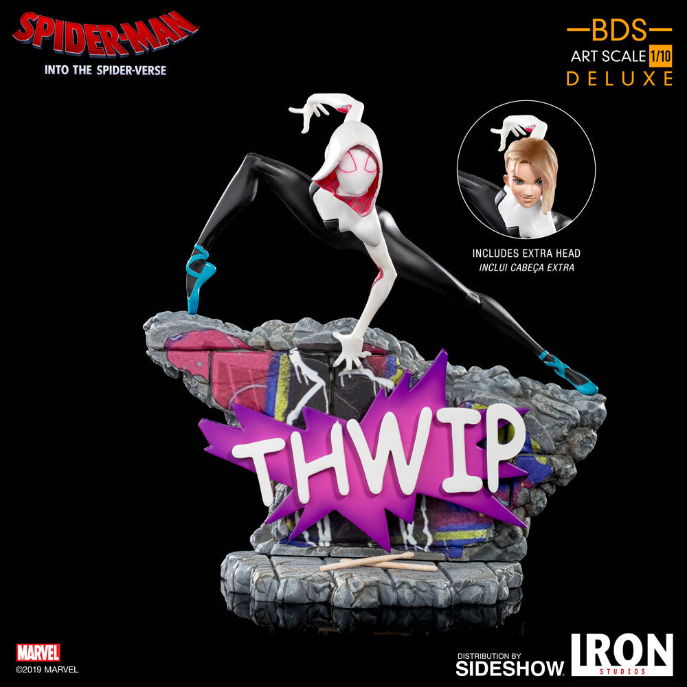 Into the Spiderverse Gwen Stacy Spider-Gwen 1/10th Scale Statue - Collectors Row Inc.