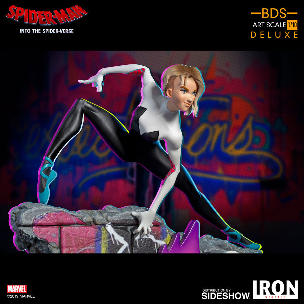Into the Spiderverse Gwen Stacy Spider-Gwen 1/10th Scale Statue - Collectors Row Inc.