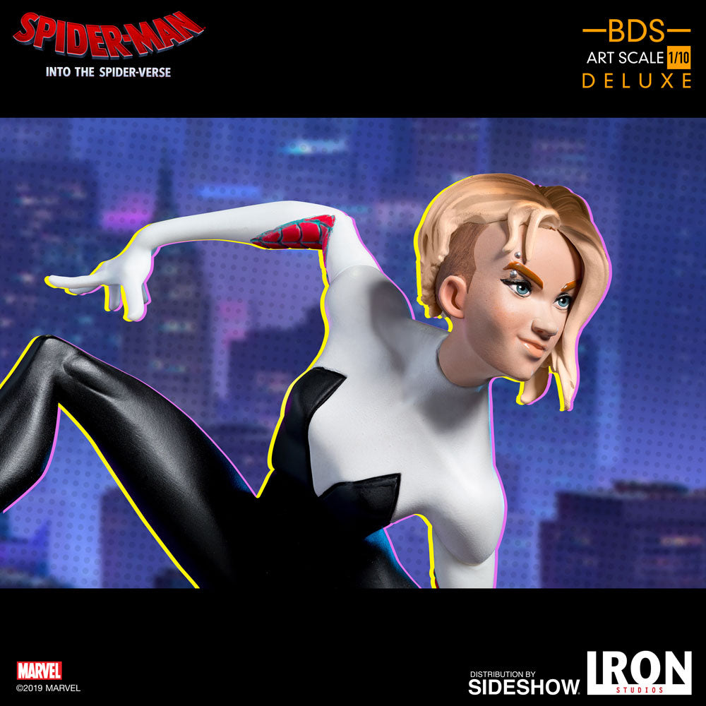 Into the Spiderverse Gwen Stacy Spider-Gwen 1/10th Scale Statue - Collectors Row Inc.