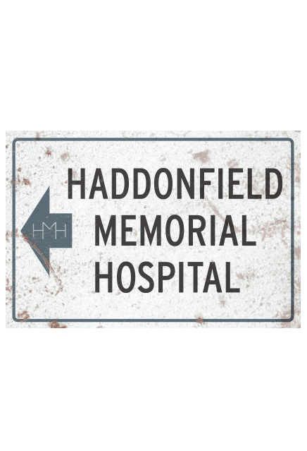 Halloween II Micheal Myers Haddonfield Memorial Hospital Aluminum Sign - Collectors Row Inc.
