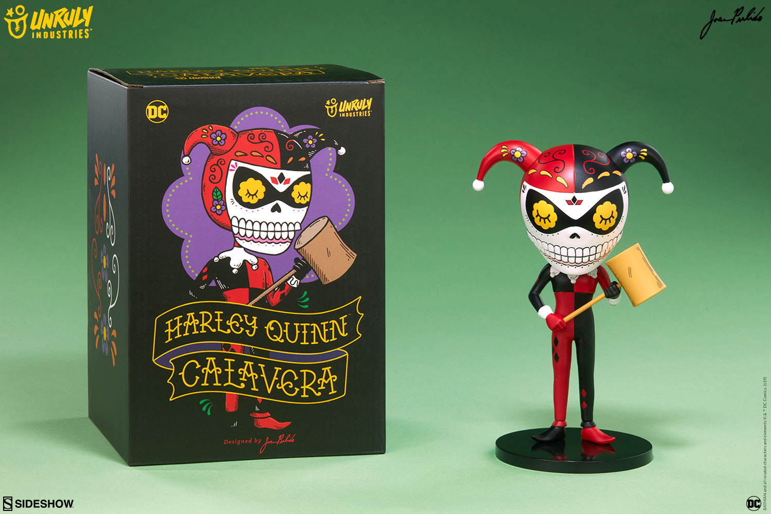 Harley Quinn Calavera Designer Toy - Collectors Row Inc.
