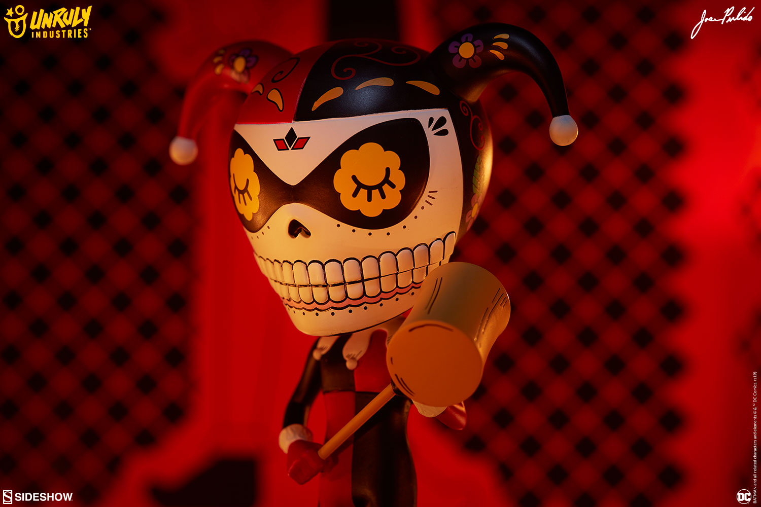 Harley Quinn Calavera Designer Toy - Collectors Row Inc.