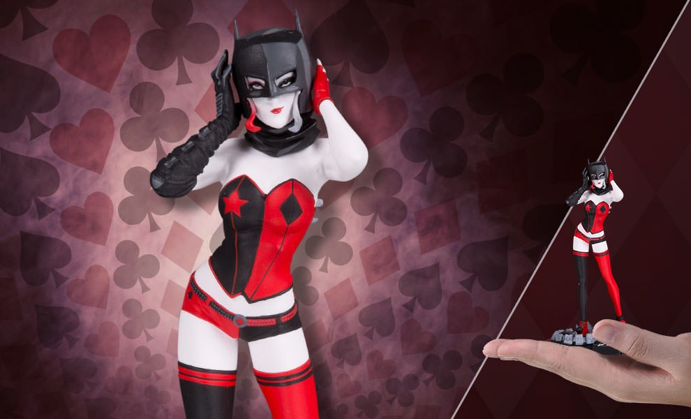 Harley Quinn DC Collectibles Red White and Black John Timm Statue - Collectors Row Inc.