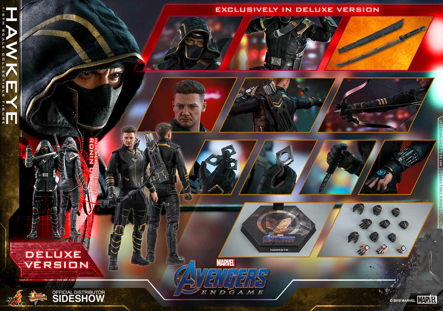 Hawkeye Avengers End Game (Deluxe Version) Sixth Scale Figure - Collectors Row Inc.