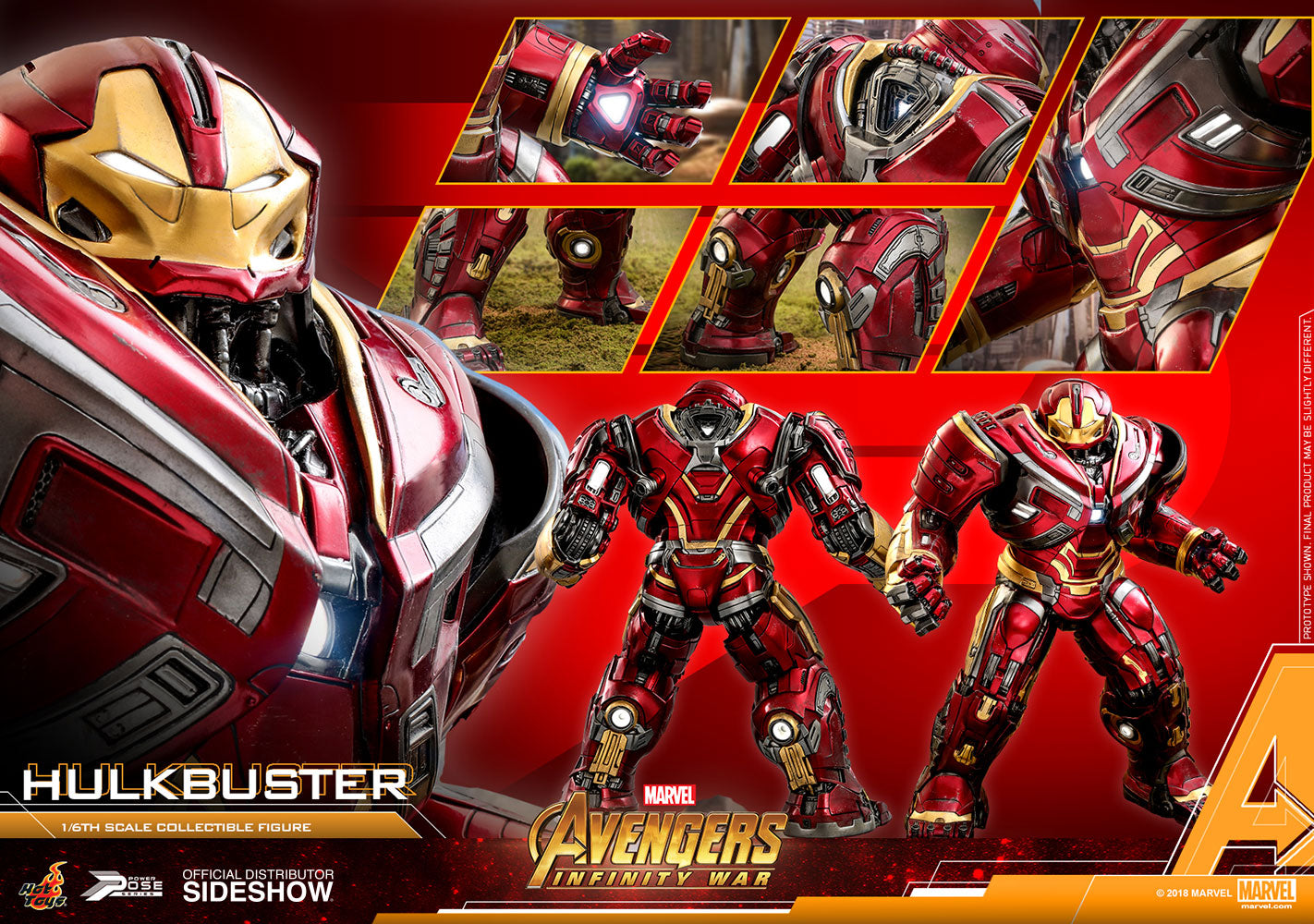 Hot Toys Hulkbuster Movie Masterpiece Series - 1/6 Scale Figure: Aveng