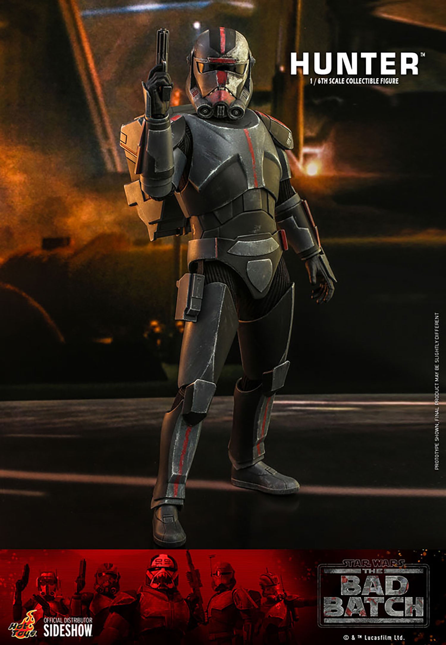 Hunter The Bad Batch Star Wars Sixth Scale Figure