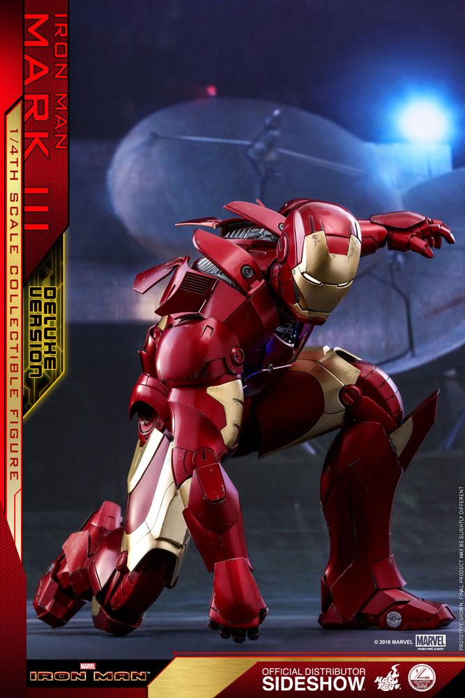 Iron Man Mark III Deluxe Version 1/4 Scale Figure - Collectors Row Inc.