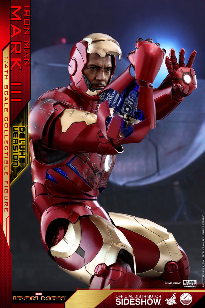 Iron Man Mark III Deluxe Version 1/4 Scale Figure - Collectors Row Inc.