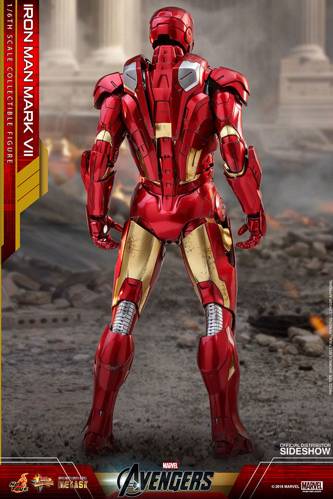 Hot Toys Iron Man Mark VII Avengers Marvel Diecast 1/6 Scale Figure - Collectors Row Inc.