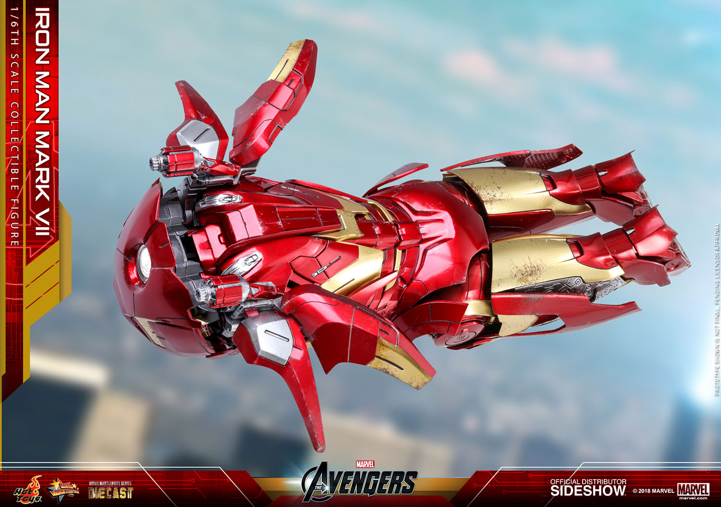 Hot Toys Iron Man Mark VII Avengers Marvel Diecast 1/6 Scale Figure - Collectors Row Inc.