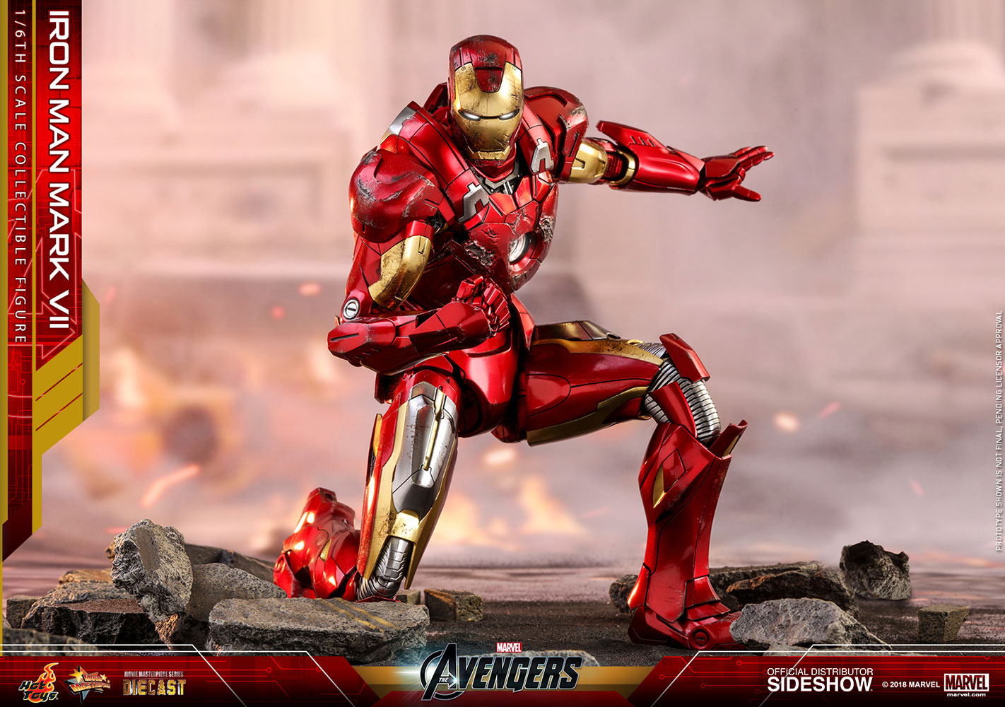 Hot Toys Iron Man Mark VII Avengers Marvel Diecast 1/6 Scale Figure - Collectors Row Inc.