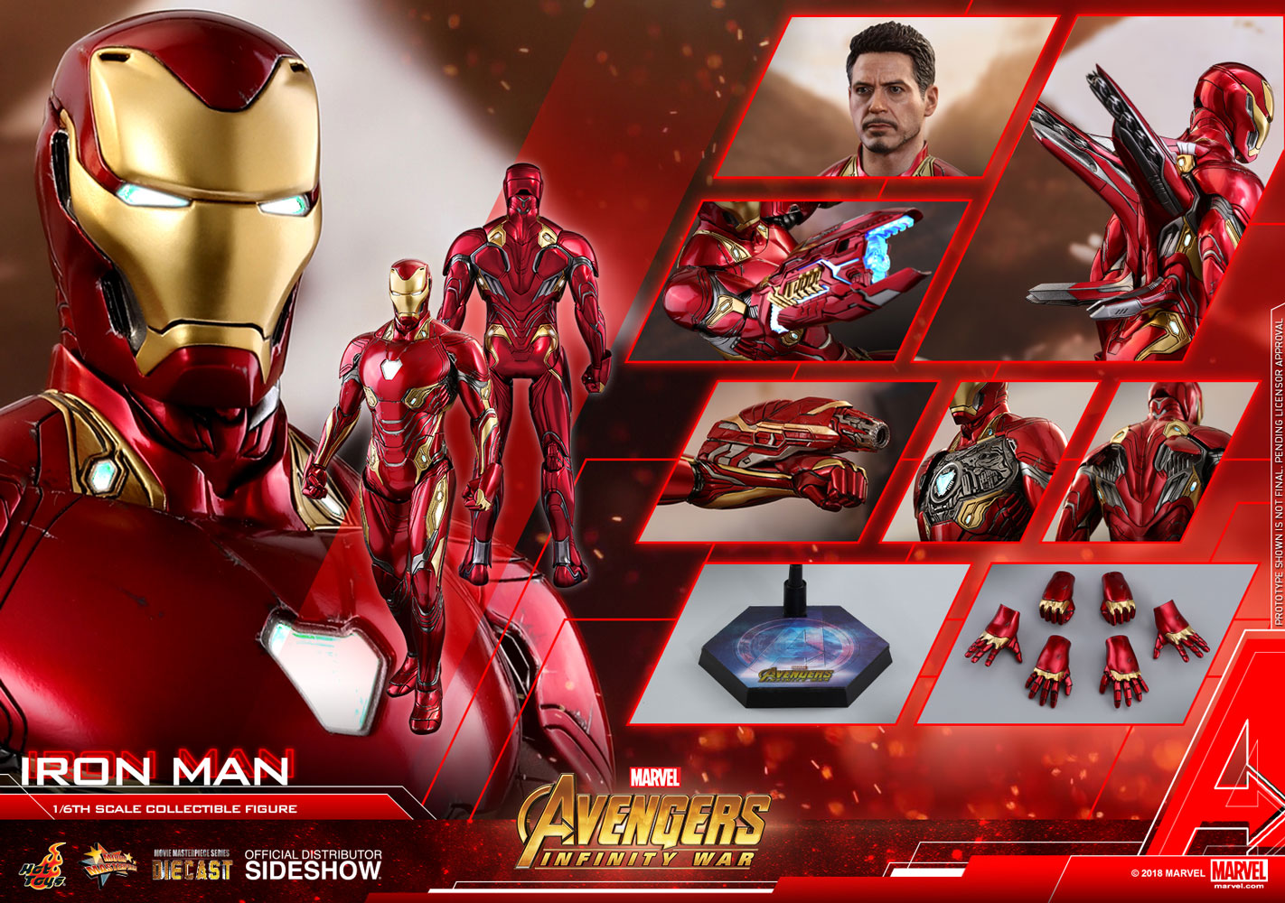 Hot Toys Iron Man Mark L Infinity War Avengers Diecast Marvel 1/6