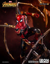 Iron Spider-Man Marvel Statue Avengers Infinity War Peter Parker by Iron Studios - Collectors Row Inc.