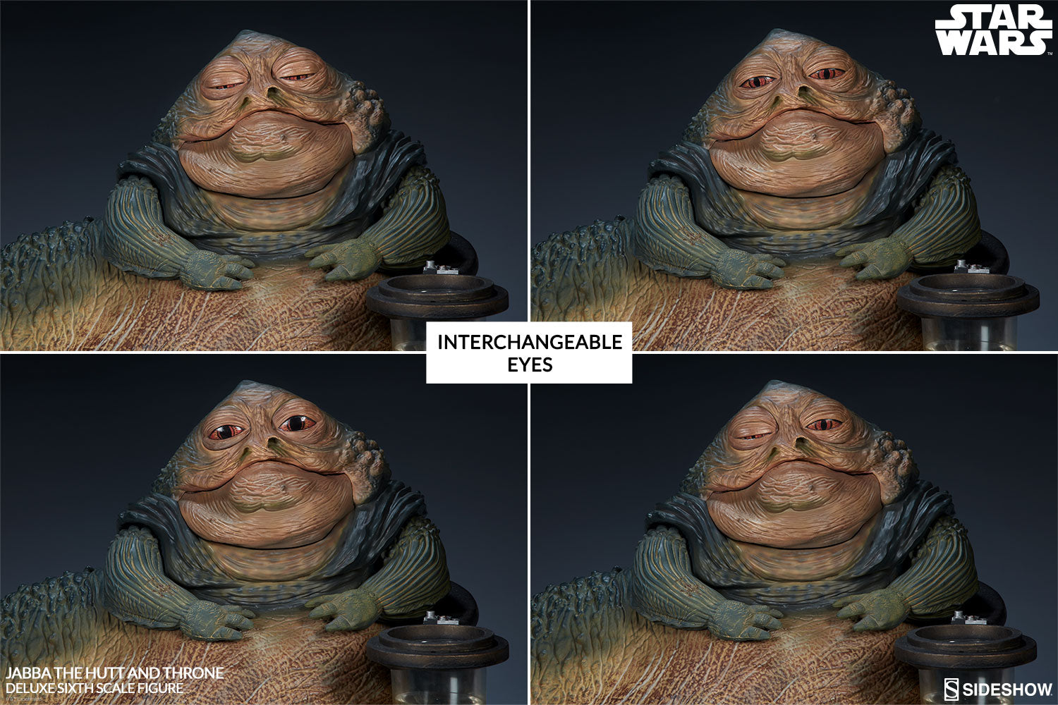 Sideshow Jabba the Hutt and Throne Deluxe Figure Statue Set - Collectors Row Inc.