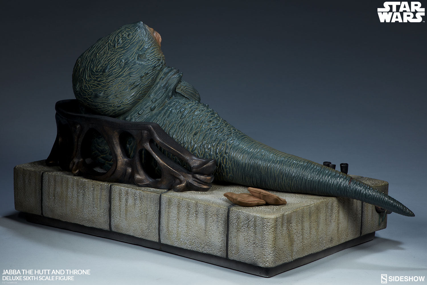 Sideshow Jabba the Hutt and Throne Deluxe Figure Statue Set - Collectors Row Inc.