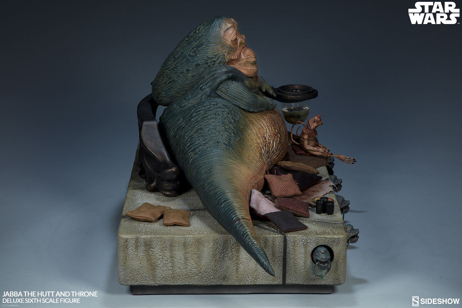 Sideshow Jabba the Hutt and Throne Deluxe Figure Statue Set - Collectors Row Inc.