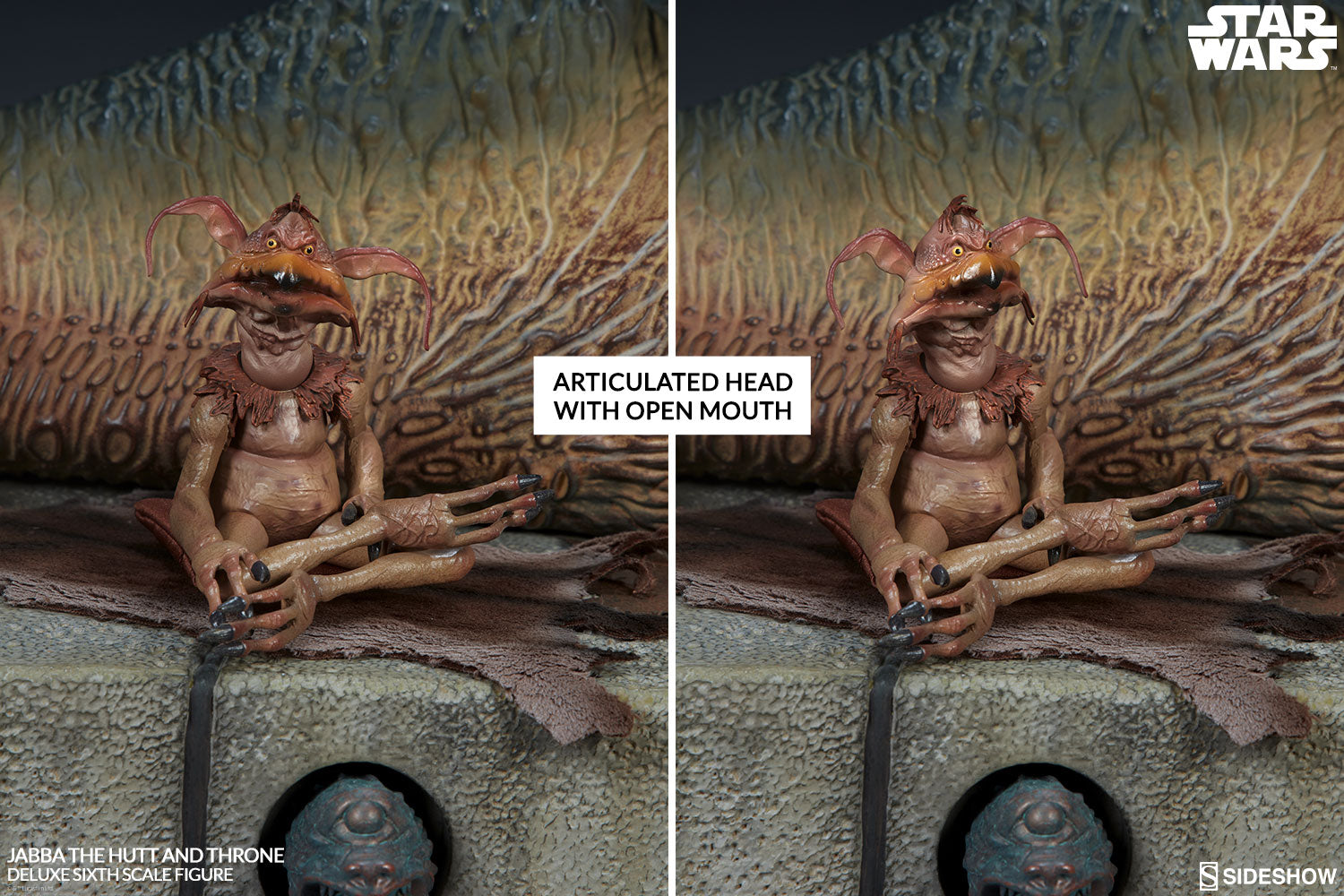 Sideshow Jabba the Hutt and Throne Deluxe Figure Statue Set - Collectors Row Inc.