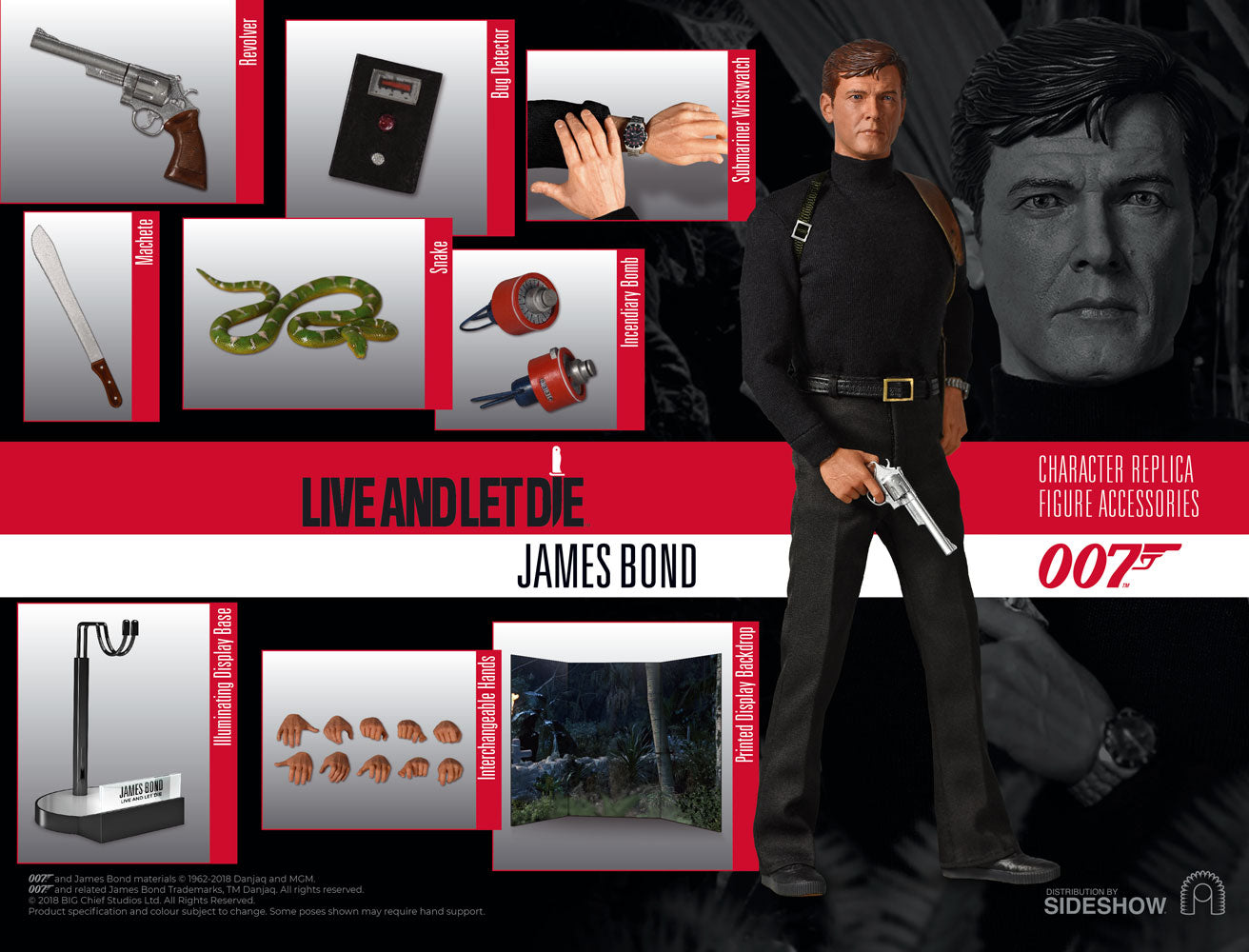 Big Chief Studios James Bond Roger Moore Live and Let Die 1/6 Scale Figure - Collectors Row Inc.