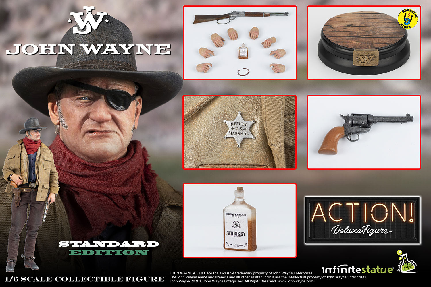 John Wayne and Duke 1/6 Scale Old West Figure