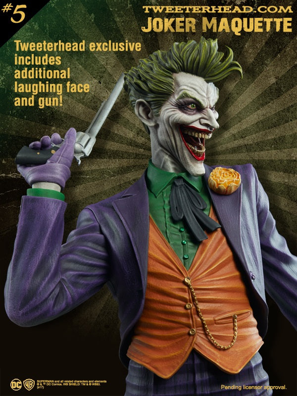 Tweeterhead Joker EXCLUSIVE VERSION Super Powers DC Collection Statue - Collectors Row Inc.