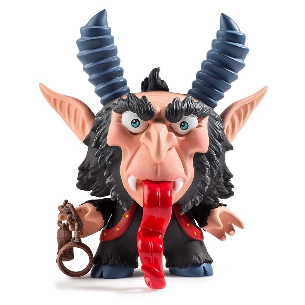 Krampus 5" Dunny by Scott Tolleson- Brown Colorway - Collectors Row Inc.