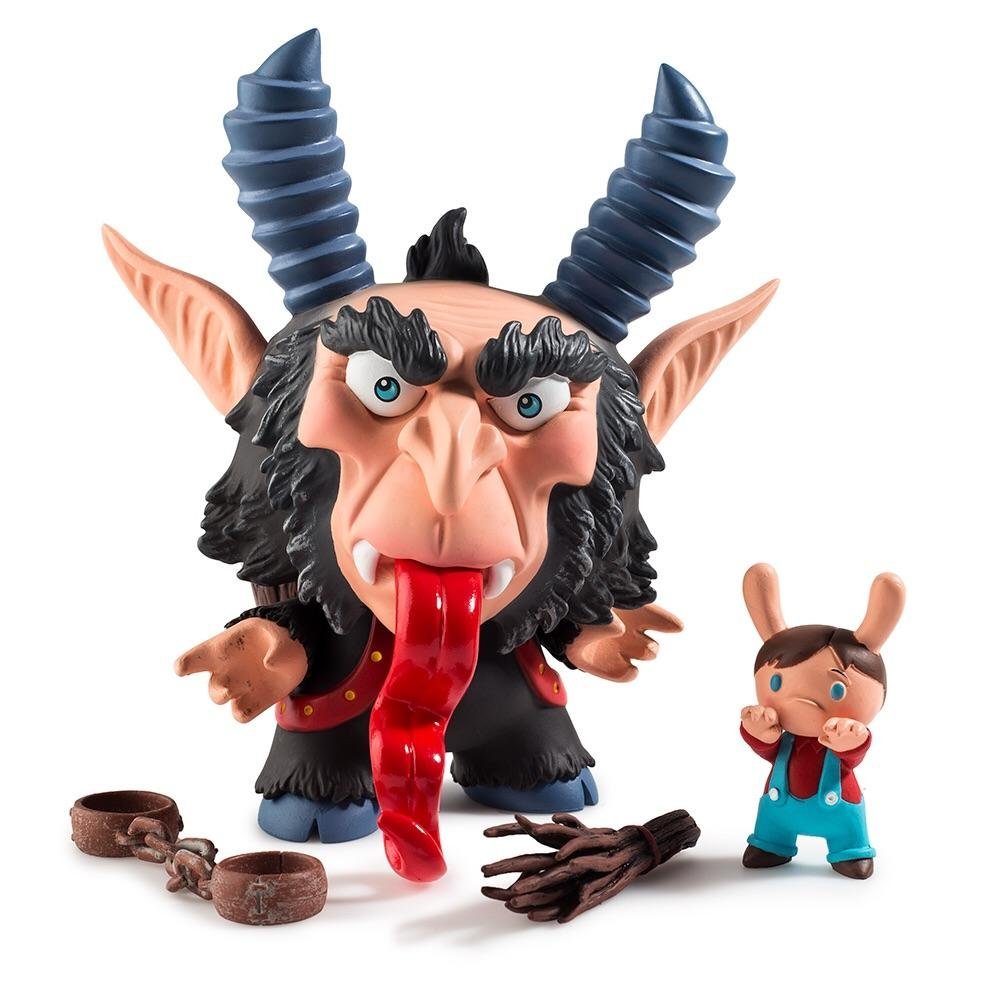 Krampus 5" Dunny by Scott Tolleson- Brown Colorway - Collectors Row Inc.
