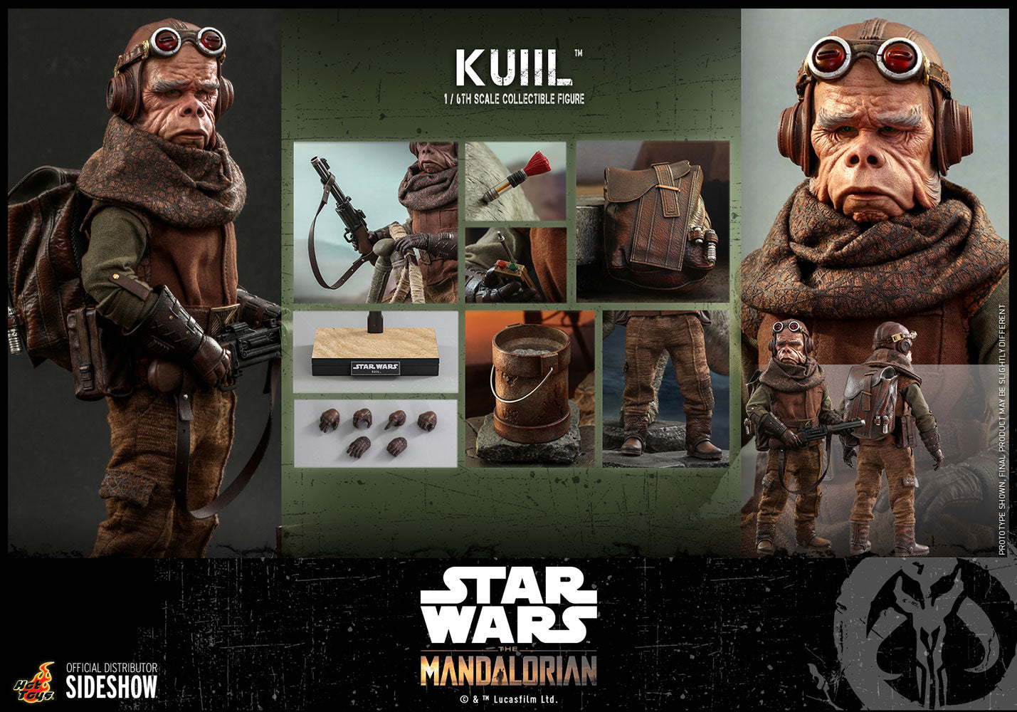 Kuiil The Mandalorian Sixth Scale Figure - Collectors Row Inc.