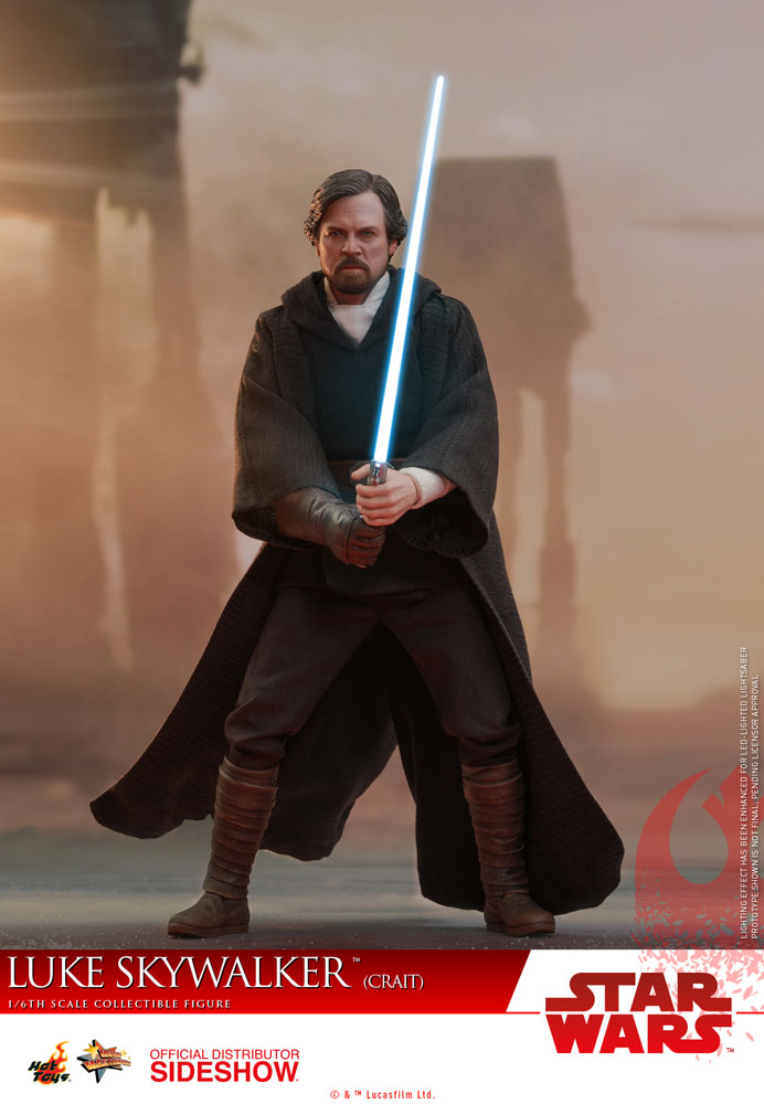 Hot Toys Star Wars Episode VIII The Last Jedi Luke Skywalker (Crait) 1/6 Scale Action Figure - Collectors Row Inc.