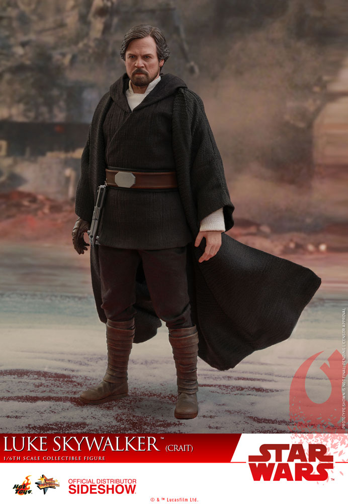 Hot Toys Star Wars Episode VIII The Last Jedi Luke Skywalker (Crait) 1/6 Scale Action Figure - Collectors Row Inc.