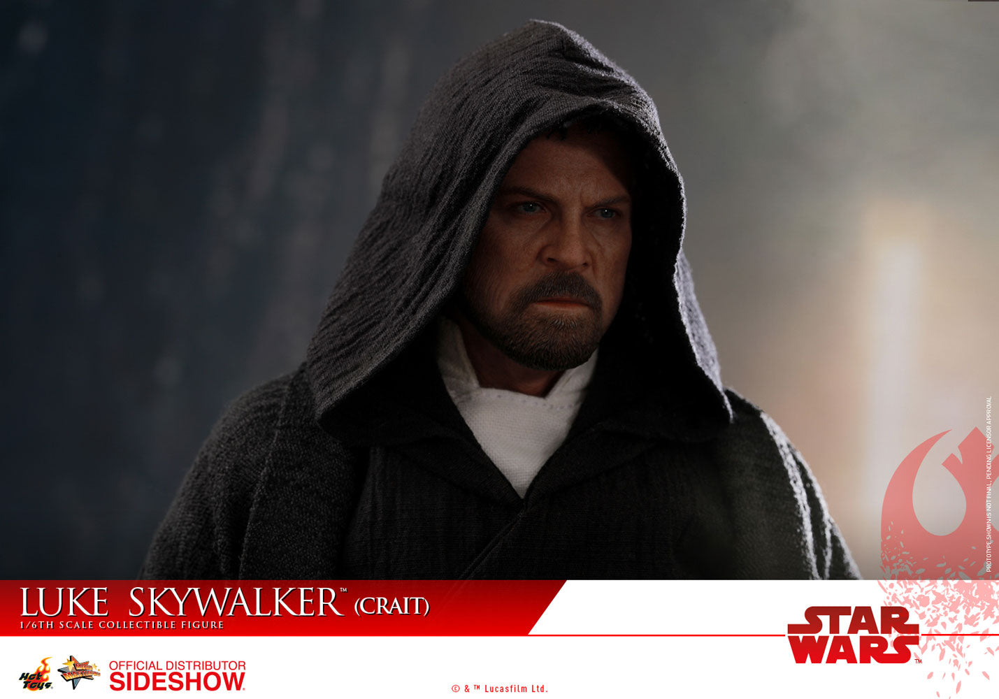 Hot Toys Star Wars Episode VIII The Last Jedi Luke Skywalker (Crait) 1/6 Scale Action Figure - Collectors Row Inc.