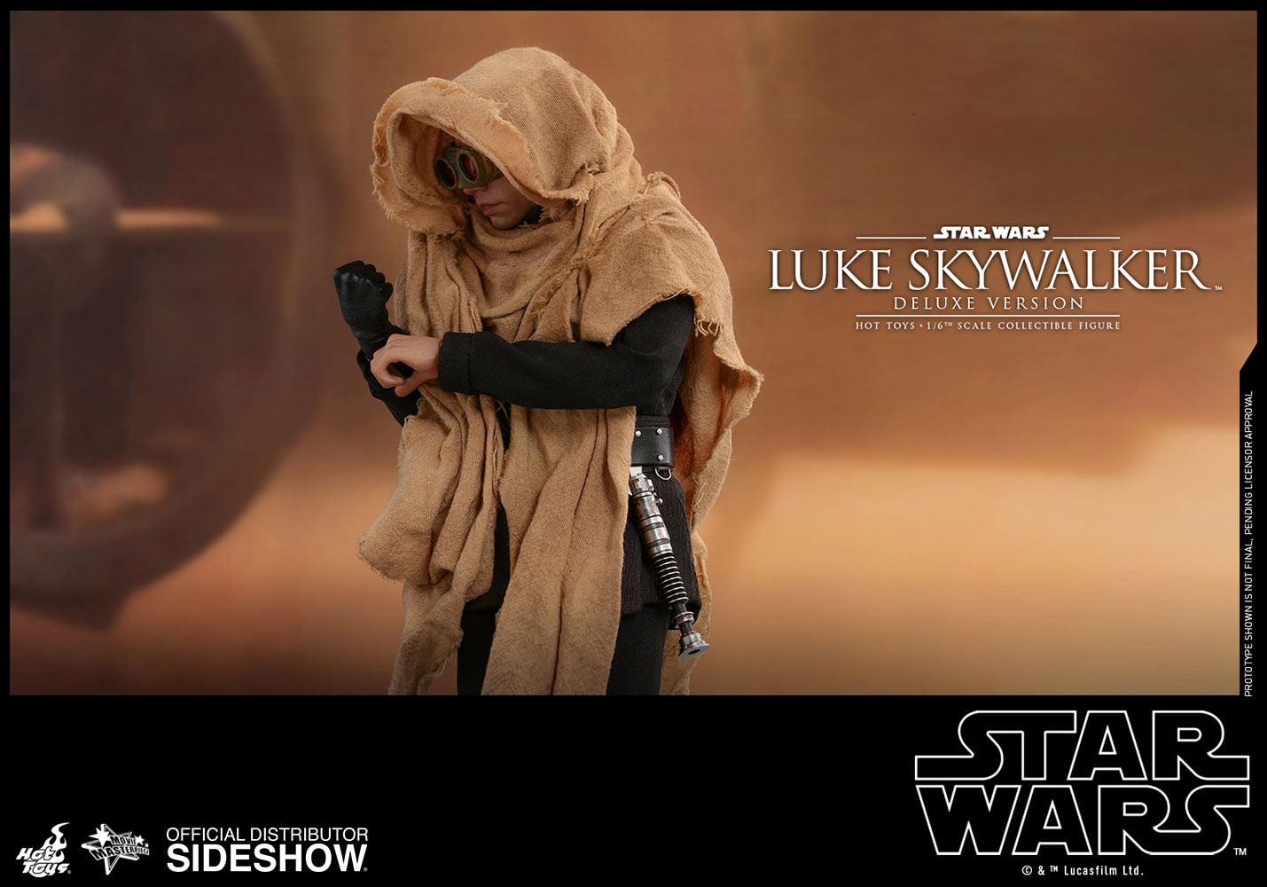 Hot Toys Star Wars Return of Jedi Luke Skywalker Deluxe 1/6 Scale Figure - Collectors Row Inc.