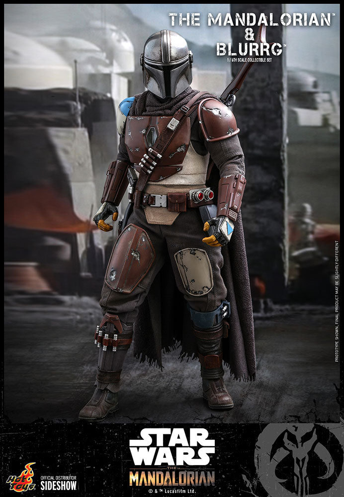 Star Wars Mandalorian &amp; Blurrg 1/6 Scale Figure Set