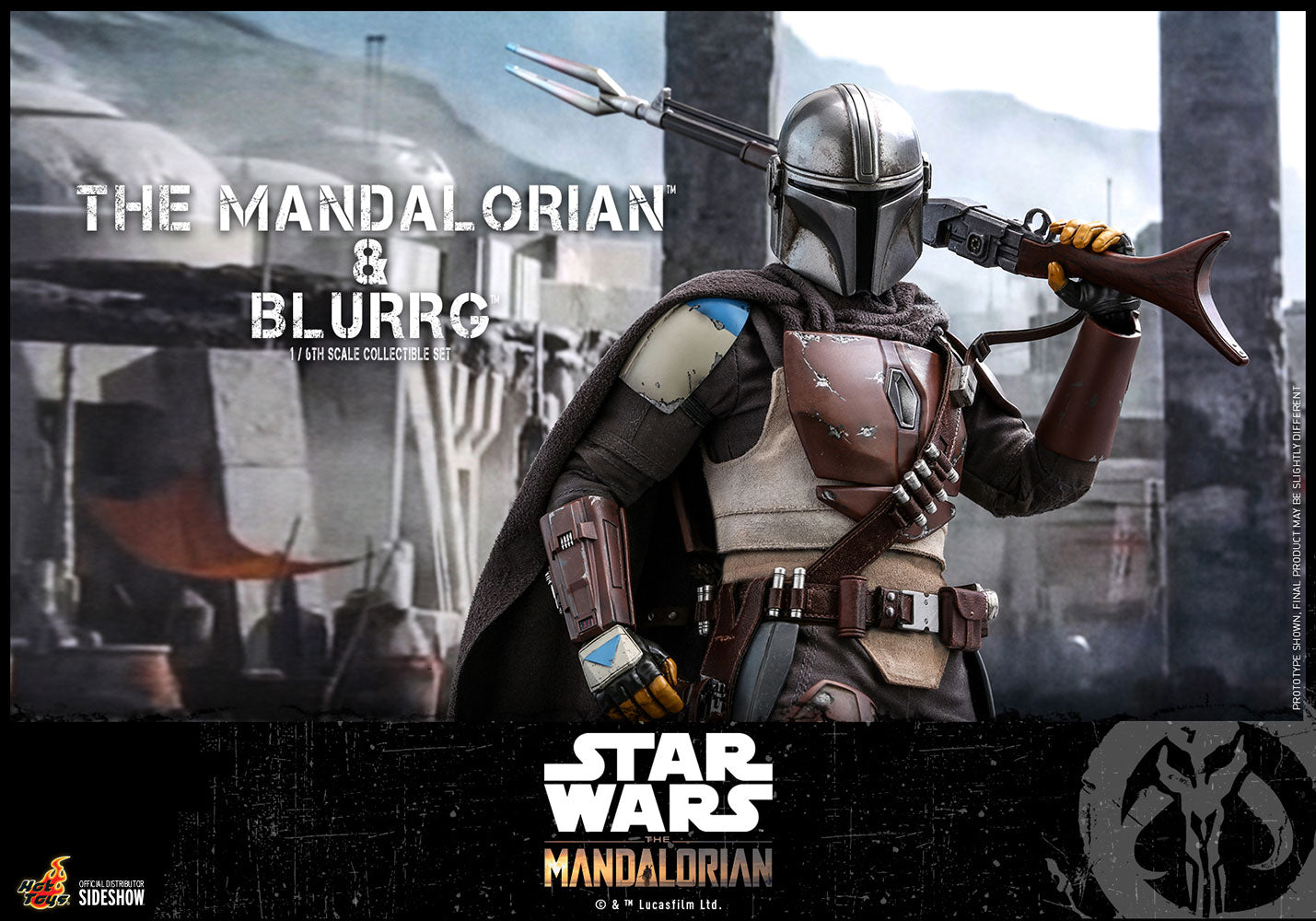 Star Wars Mandalorian &amp; Blurrg 1/6 Scale Figure Set