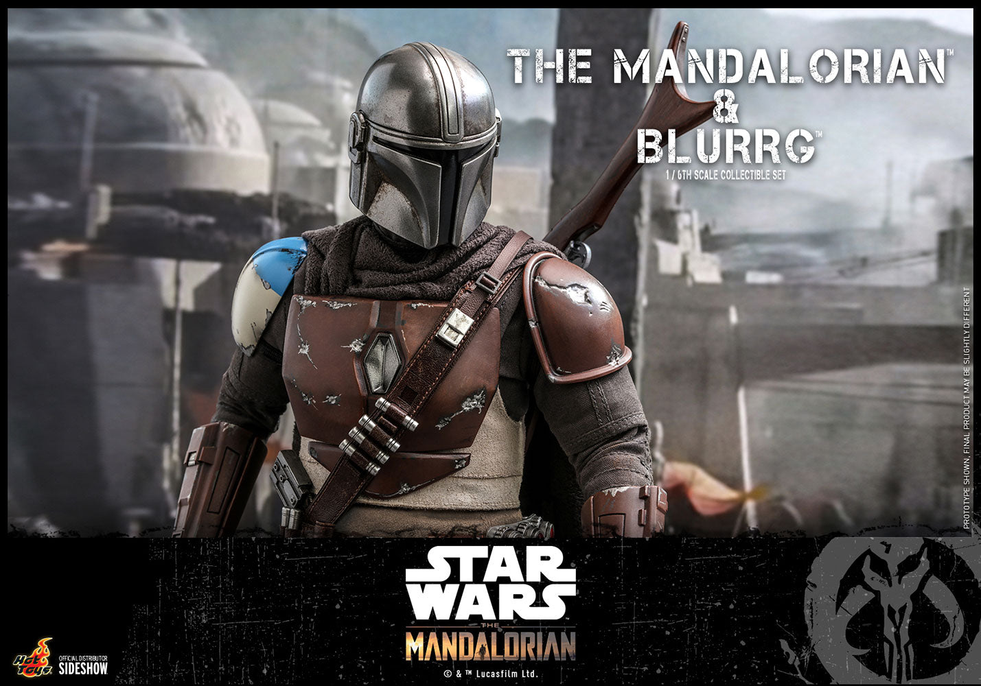 Star Wars Mandalorian &amp; Blurrg 1/6 Scale Figure Set