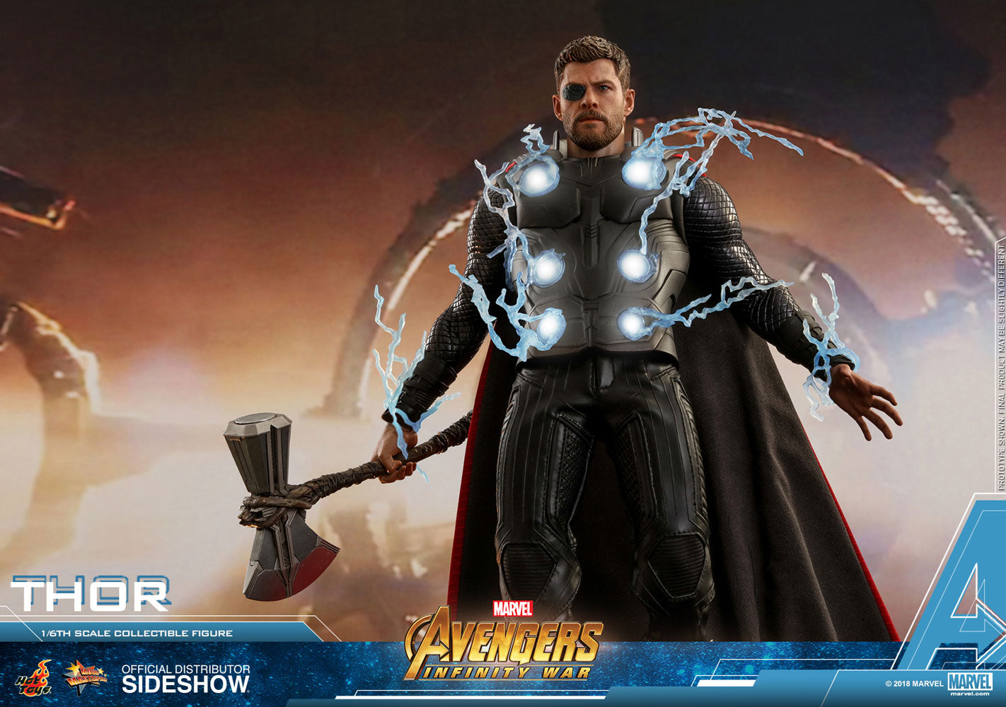 Hot Toys Thor Avengers: Infinity War - Movie Masterpiece Series - Sixth Scale Figure - Collectors Row Inc.