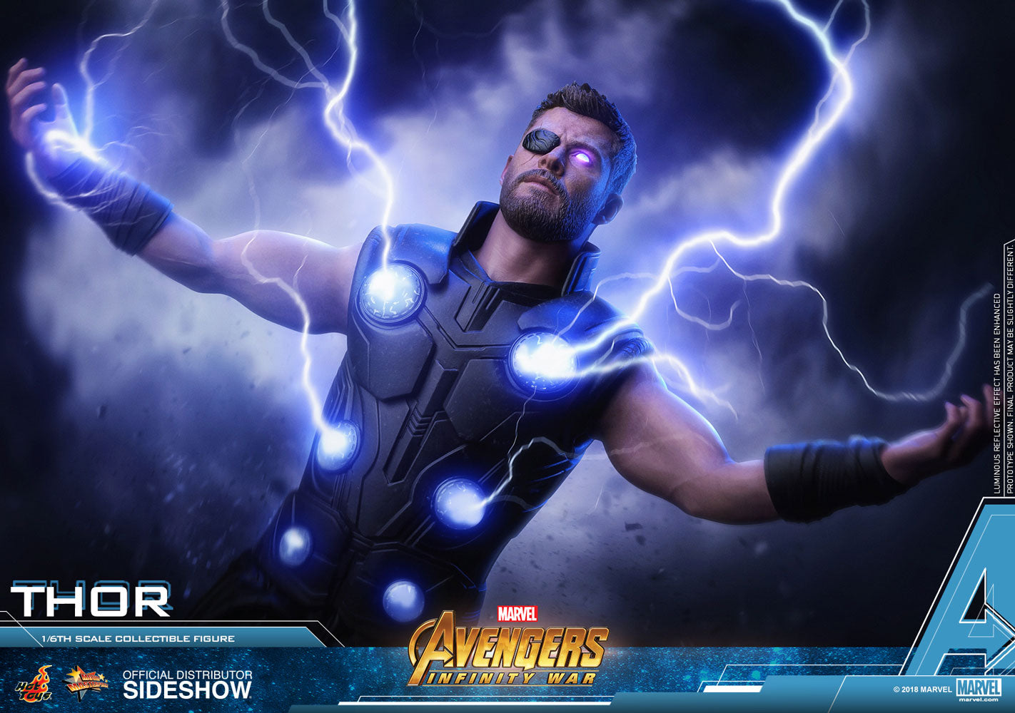 Hot Toys Thor Avengers: Infinity War - Movie Masterpiece Series - Sixth Scale Figure - Collectors Row Inc.