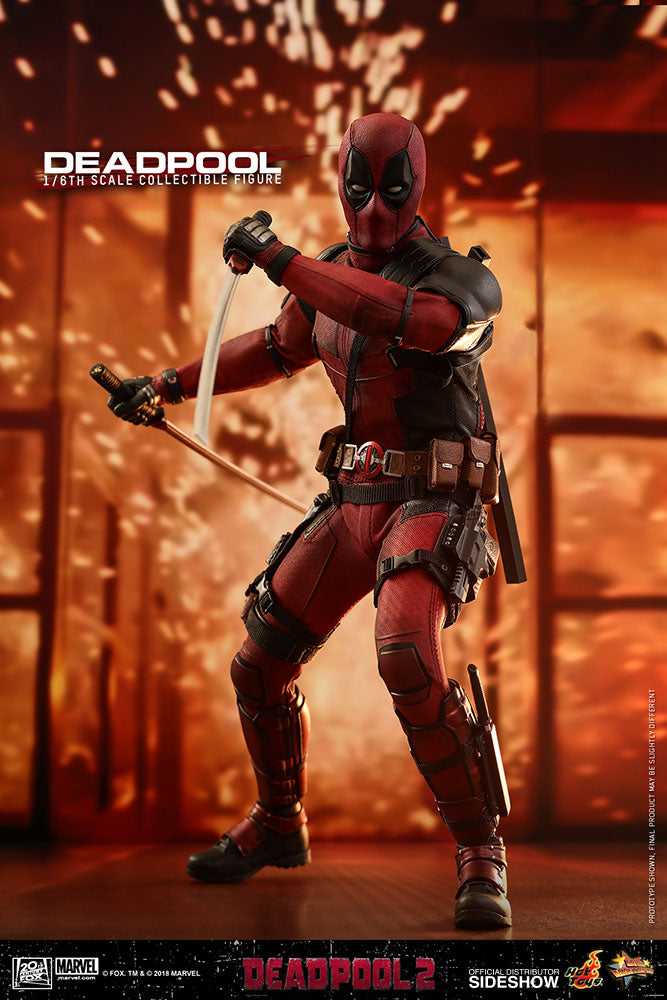 Hot Toys Deadpool 2 Marvel Comics 1/6 Scale 12" Action Figure - Collectors Row Inc.