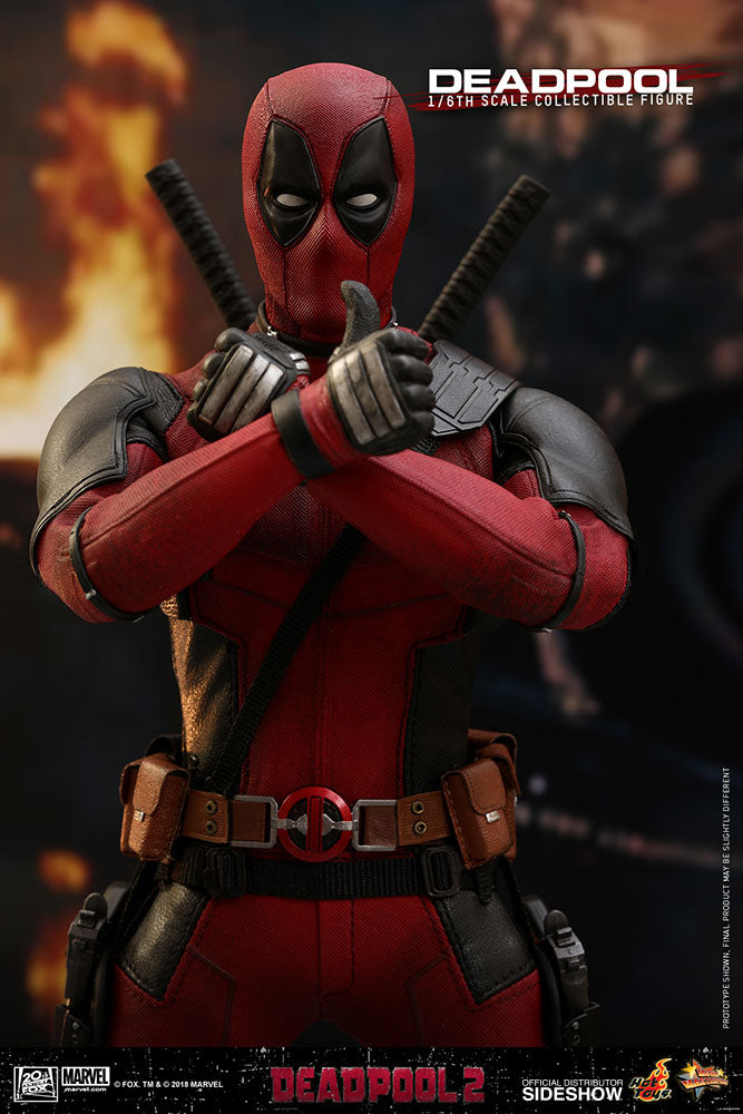 Hot Toys Deadpool 2 Marvel Comics 1/6 Scale 12" Action Figure - Collectors Row Inc.
