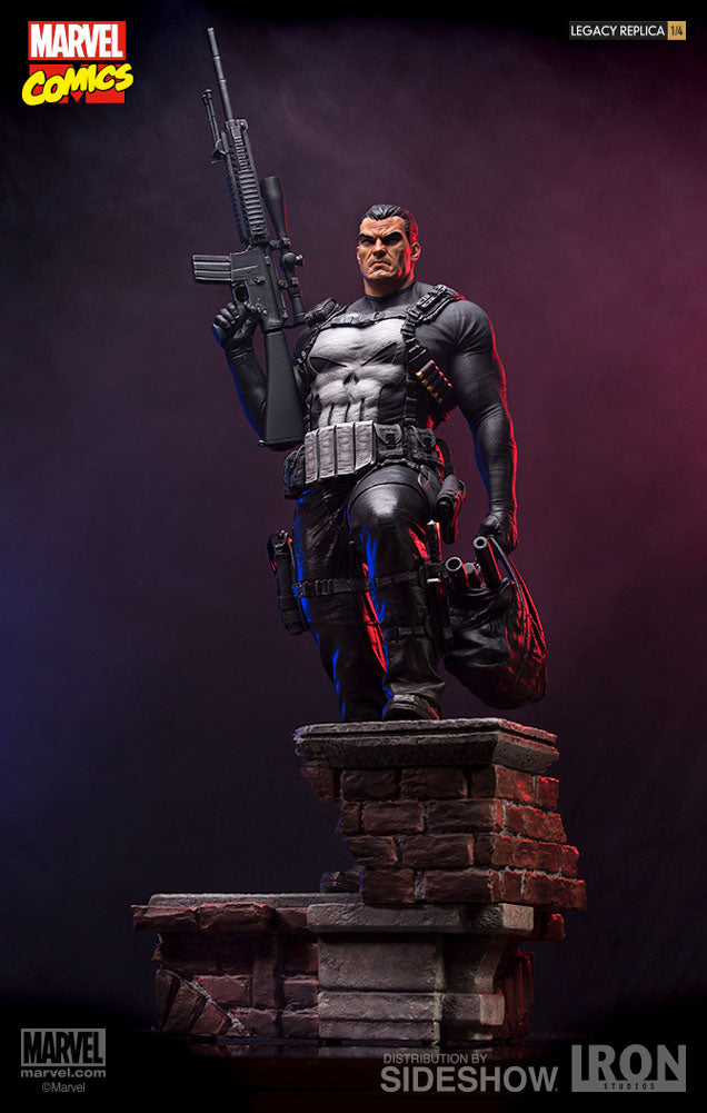 Iron Studios Punisher Legacy Replica Marvel Sideshow Statue - Collectors Row Inc.