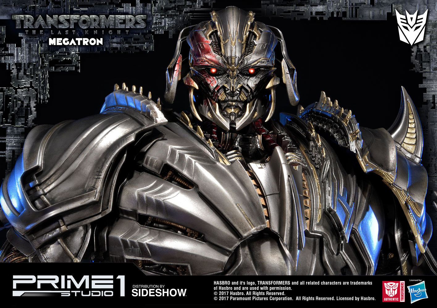 Megatron-Transformers: The Last Knight - Statue by Prime 1 Studio - Collectors Row Inc.