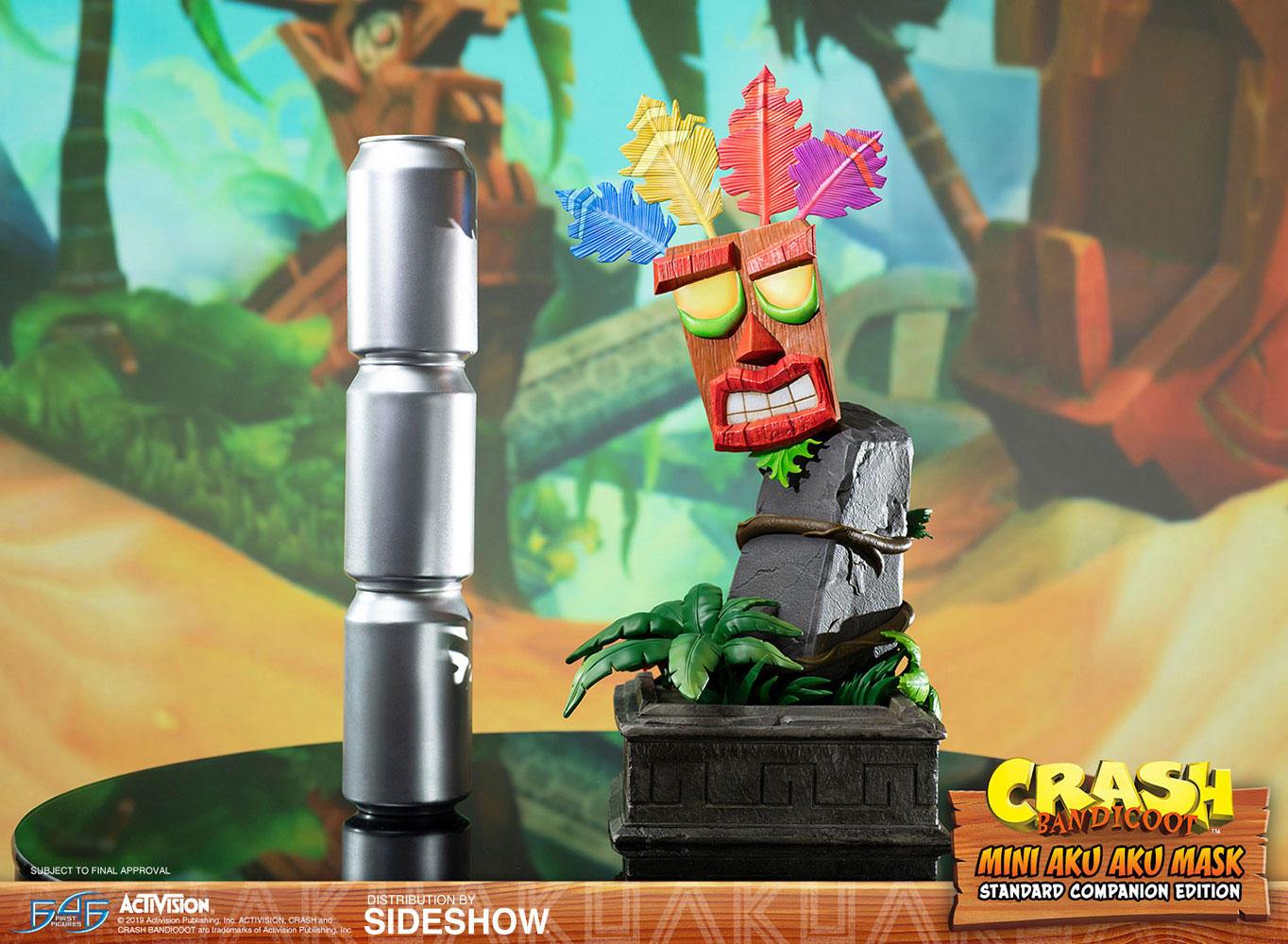 Crash Bandicoot Mini Aku Aku Mask Statue