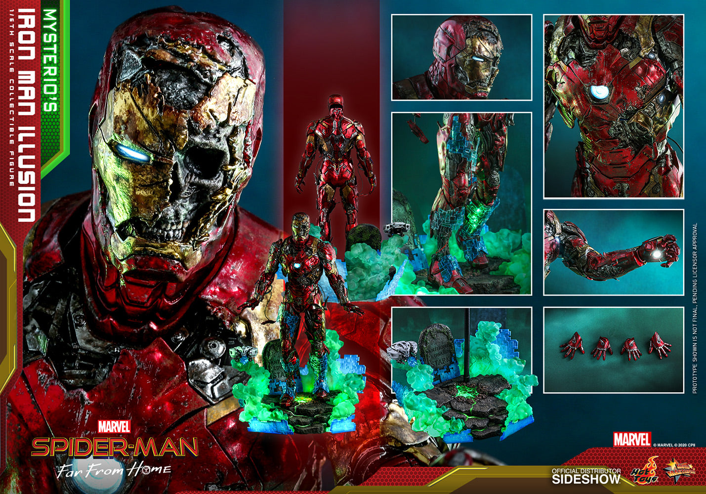 Mysterio&#39;s Iron Man Illusion Spider-Man: Far From Home Sixth Scale Figure