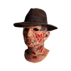A NIGHTMARE ON ELM STREET - DELUXE FREDDY KRUEGER MASK WITH FEDORA HAT
