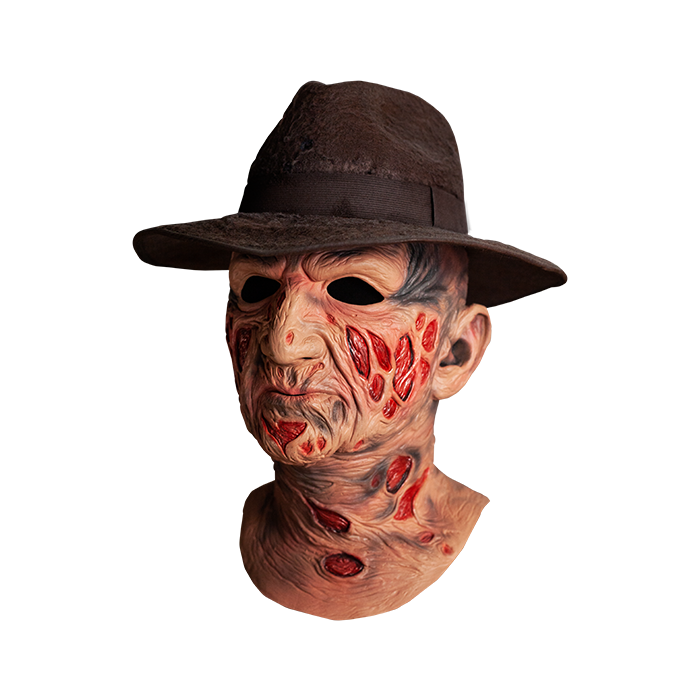 A NIGHTMARE ON ELM STREET - DELUXE FREDDY KRUEGER MASK WITH FEDORA HAT