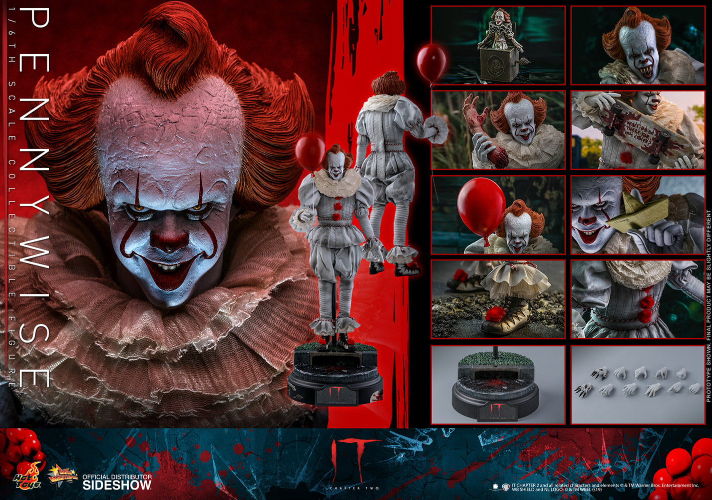 Pennywise IT Chapter Two Sixth Scale Figure - Collectors Row Inc.