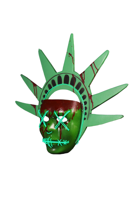 The Purge: Election Year Lady Liberty Light Up Mask by Trick or Treat Studios - Collectors Row Inc.
