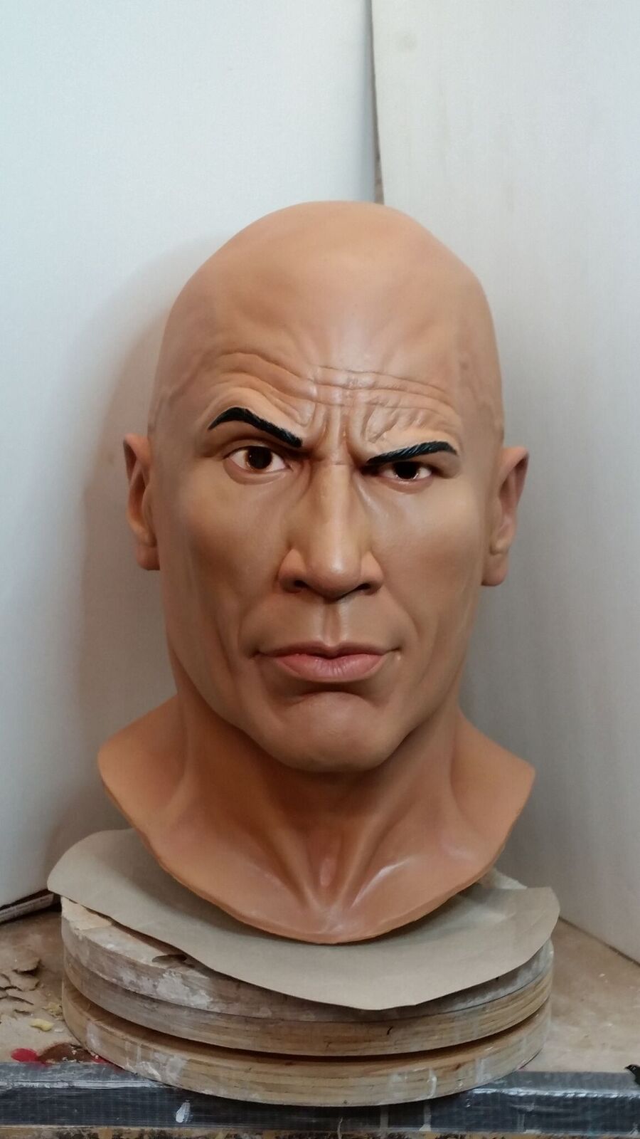 The Rock WWE Adult Halloween Mask Trick or treat Studios - Collectors Row Inc.